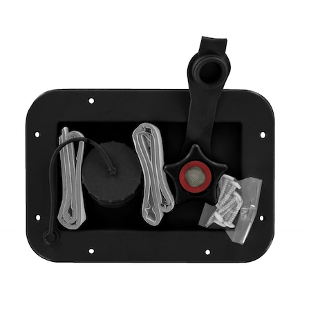 Valterra GRAVITY/CITY WATER INLET, BLACK, CARDED A01-2001BKVP